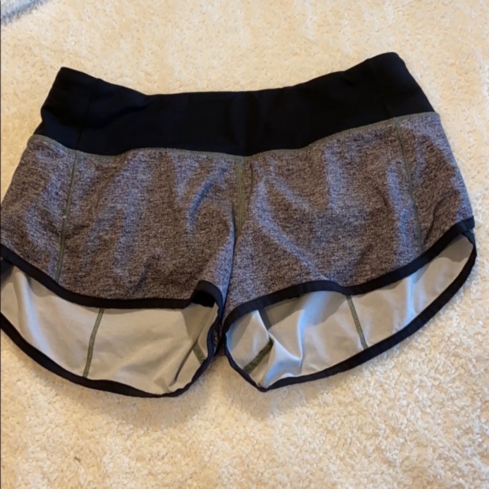 Grey Lululemon Speed Up Shorts